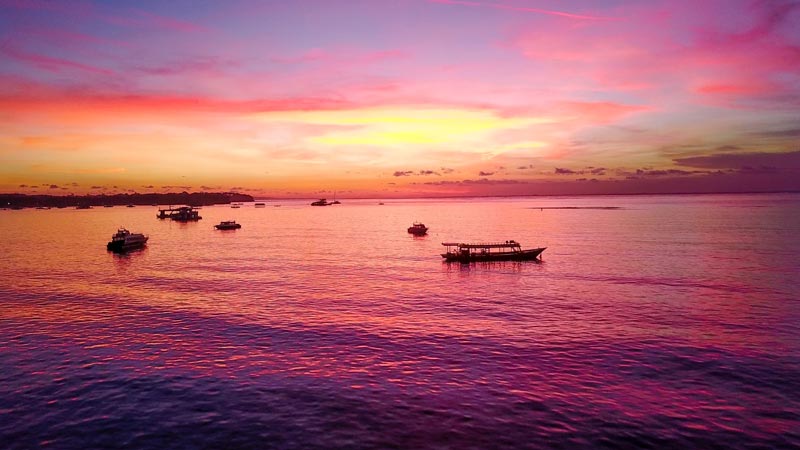 Sunset Nusa Lembongan Island, Klungkung Bali