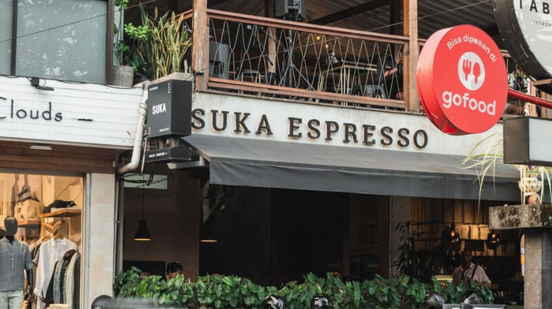 Tampak depan Suka Espresso Ubud