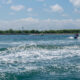 Jet ski beraksi di perairan Tanjung Benoa, Bali