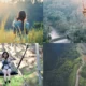 Pengunjung menikmati pemandangan alam Ubud, Bali; berayun di Bali Swing; trekking di Bukit Campuhan; dan berfoto di sawah terasering Tegalalang.