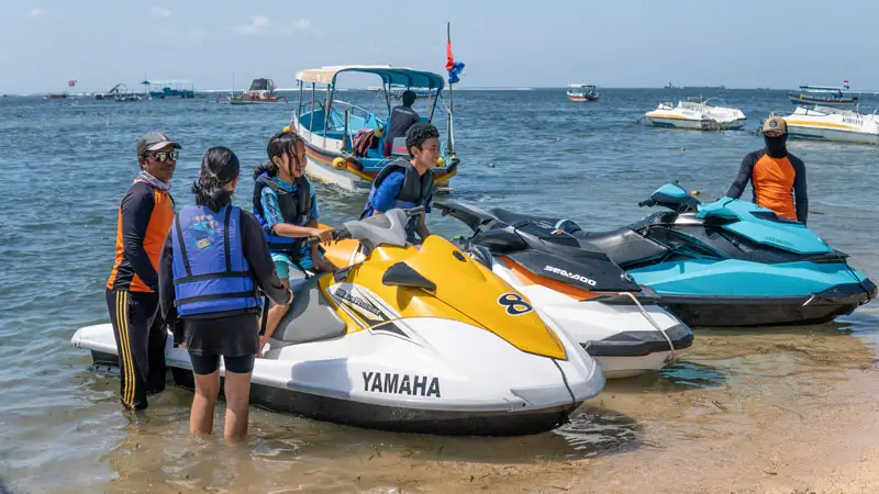 Persiapan pemula: life jacket terpasang