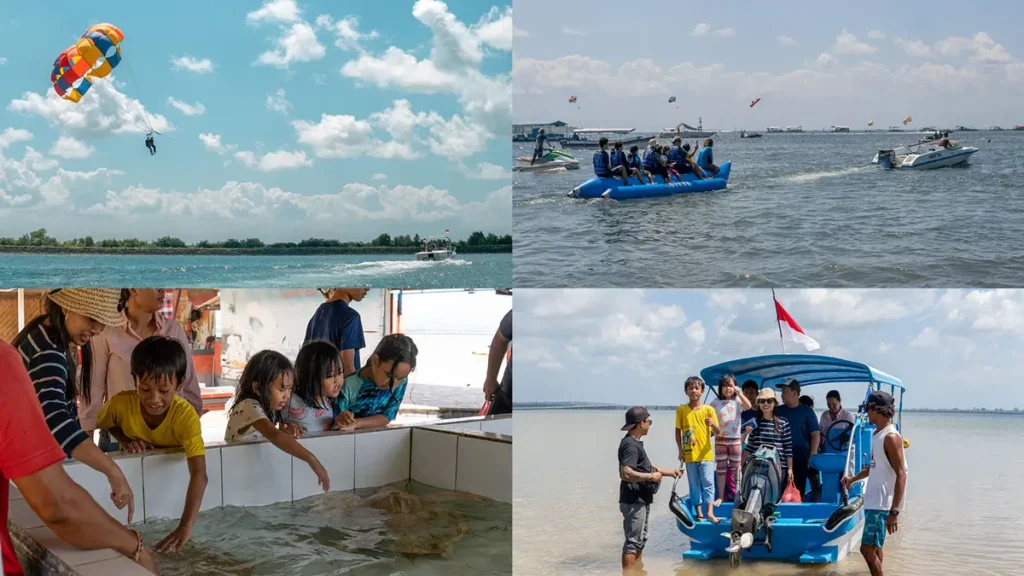 Aktivitas dalam Paket Pulau Penyu Banana Boat Parasailing – Tanjung Benoa - Dokumentasi Wira Tour Bali