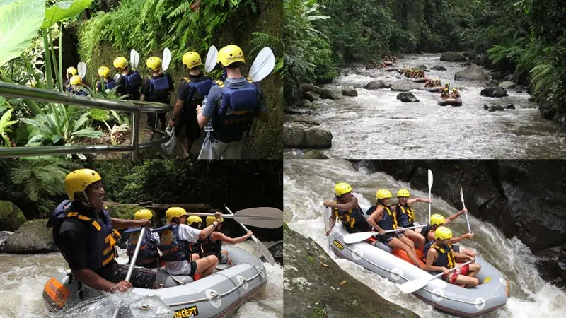 Pasangan dan grup mencoba rafting premium dengan Mason Adventure