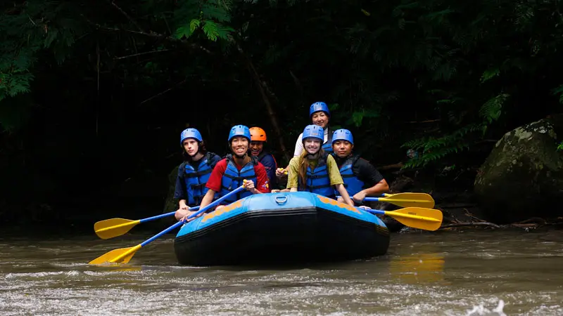 Sobek rafting Ayung Ubud grup kecil ramah pemula