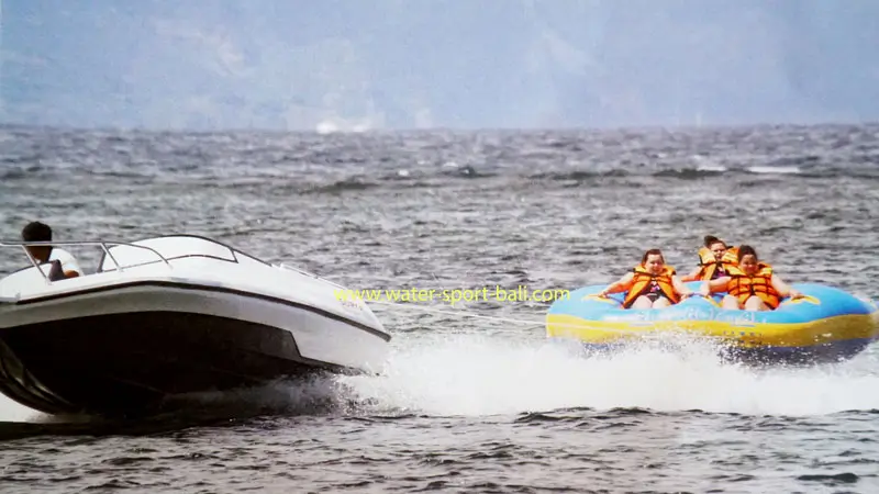 Speedboat menarik Rolling Donut Sanur, contoh sesi ±15 menit