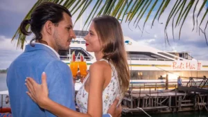 Kapal Bali Hai II untuk Sunset Dinner Cruise Bali Hai di Pelabuhan Benoa